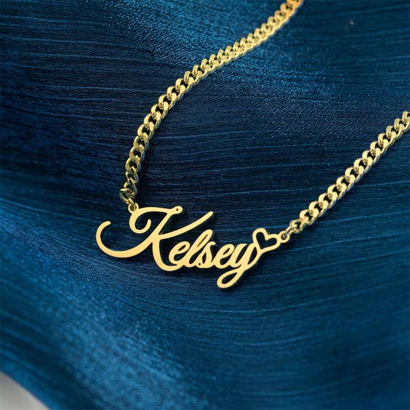 Faux Pearl Personalized Cuban Link