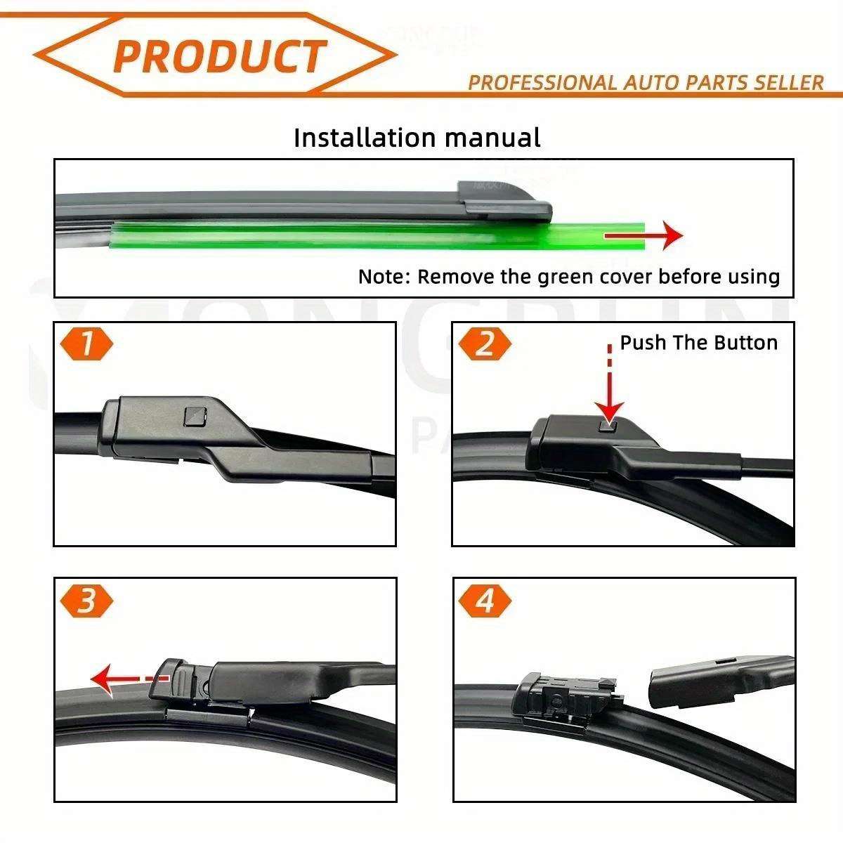 Windshield Wipers Quantity 3Pcs