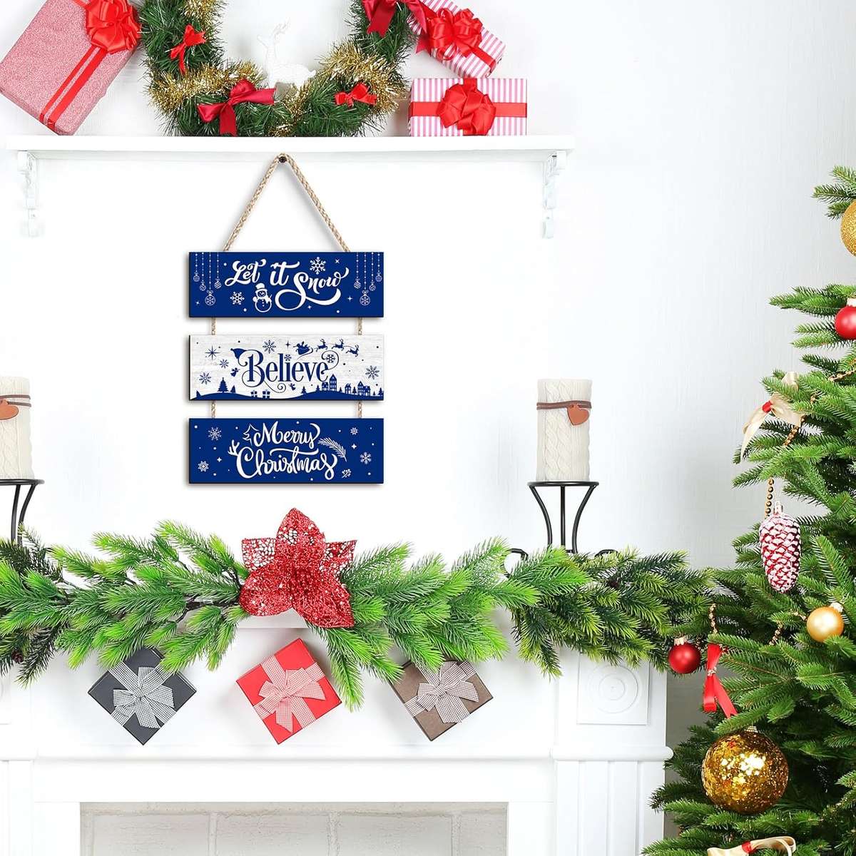 Christmas Decorations Color Blue