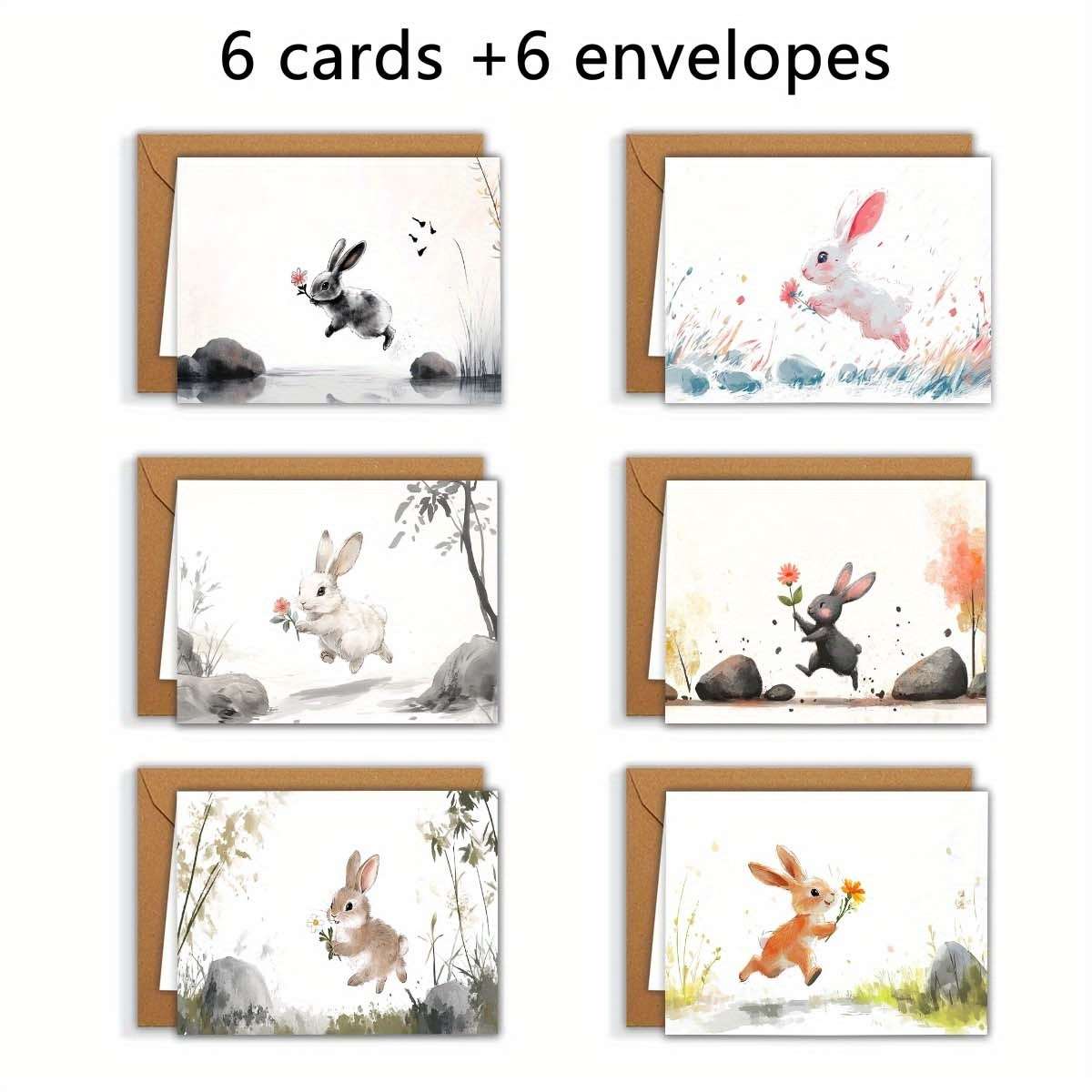 Greeting Cards Quantity 6Pcs