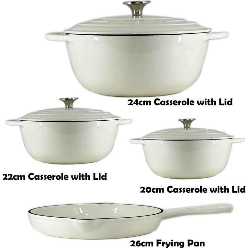 Cookware Pot Color White