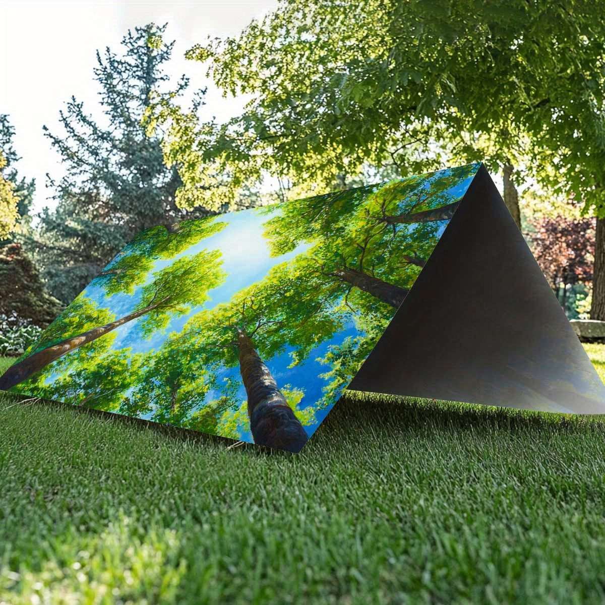 Premium Large Camping Tent Lush Green Forest Canopy Graphic Print All Season