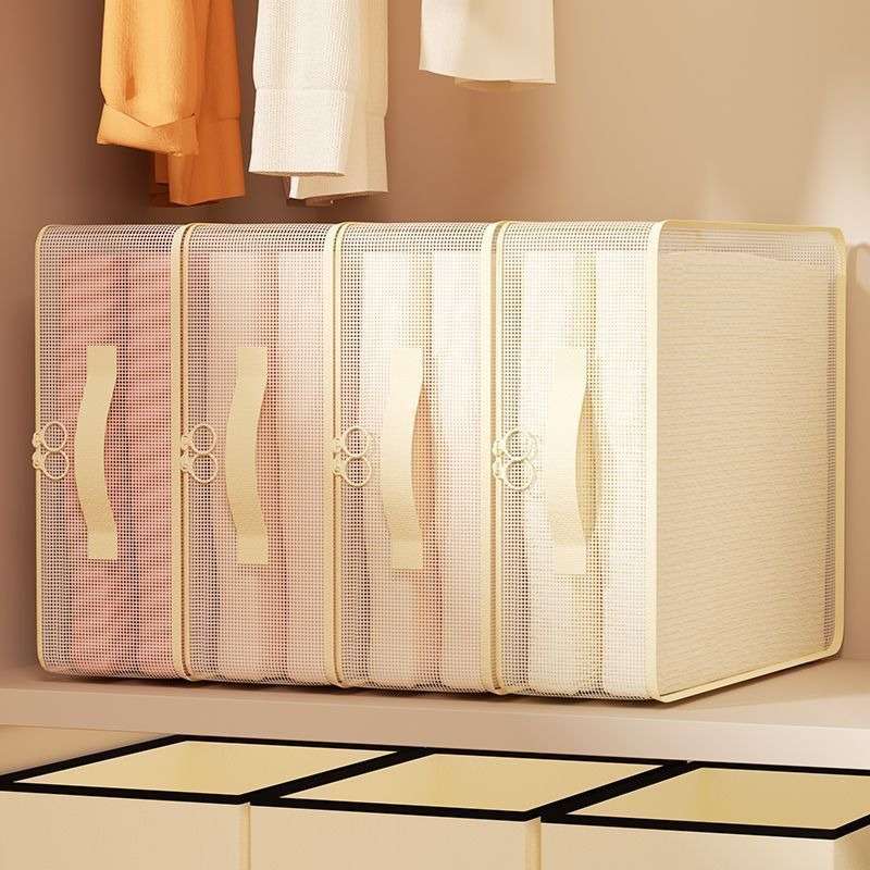 3Pcs Large Capacity Mesh Zipper Storage Storage 3Pcs