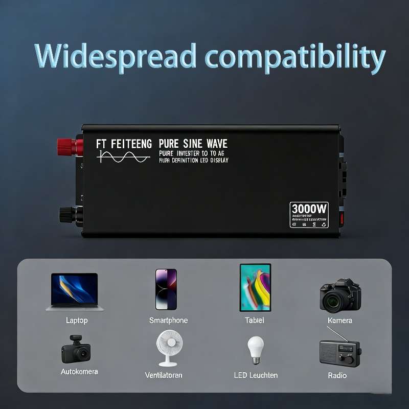 Inverter Applicable People Portable Pure Sine Wave 2000W
