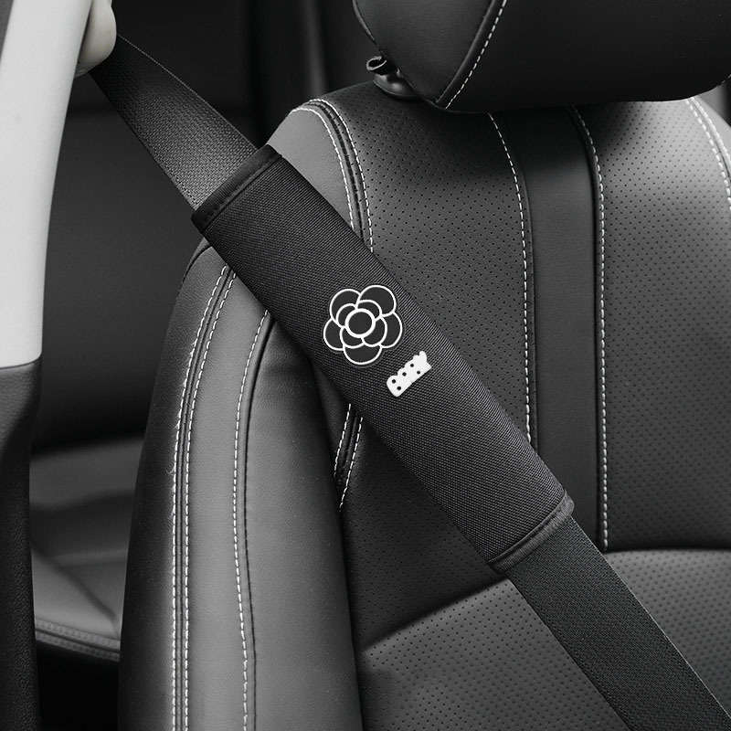 Car Seat Belt Covers Black Bow Quantity 2Pcs