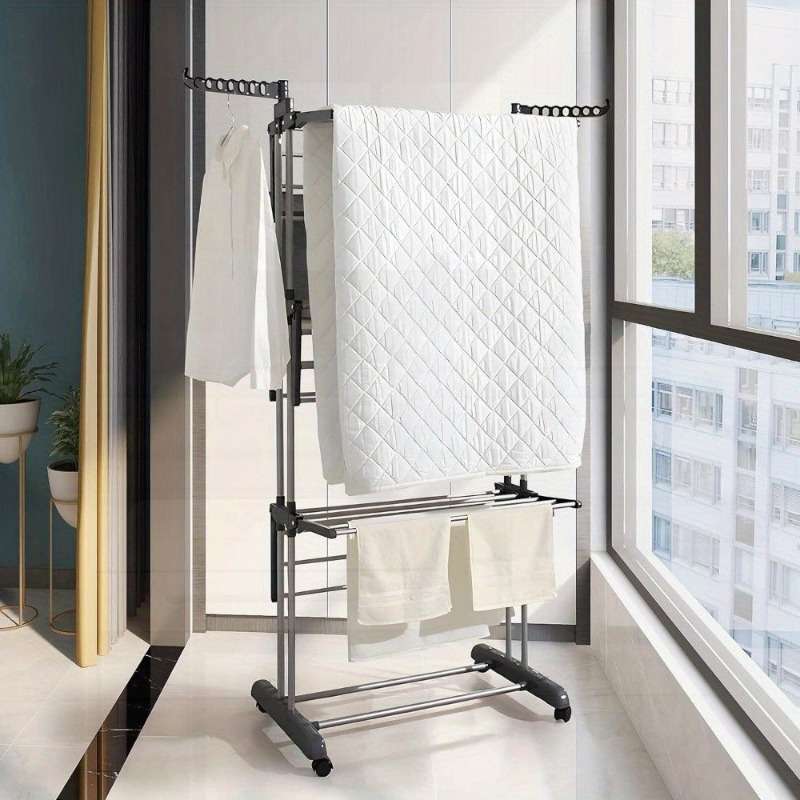 Clothes Rack GrayFour Layers1 Cleaning Cloth