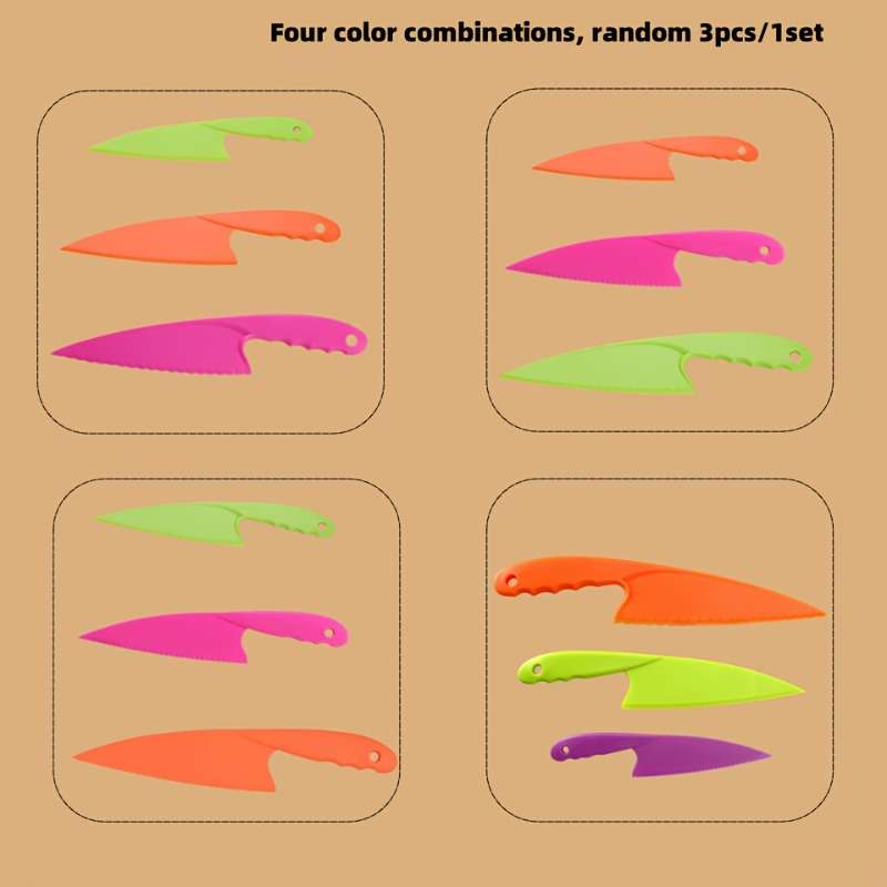 Fruit And Vegetable Knife Items 3Pcs  Large  Medium  Small