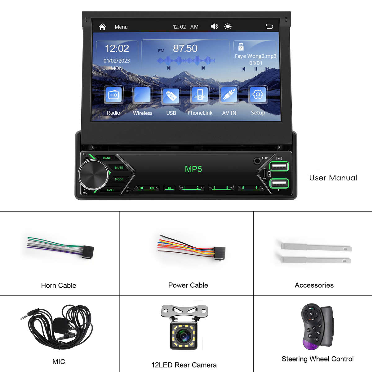 Car Audio  Entertainment System Items Without Rearview Camera