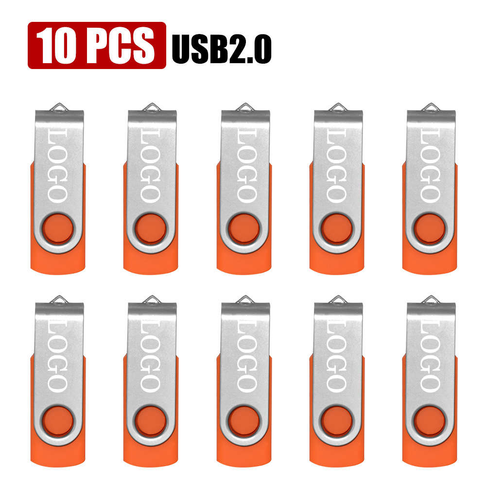 Usb Flash Drive Color Orange Storage 2Gb