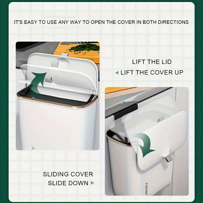 Garbage Can Color White