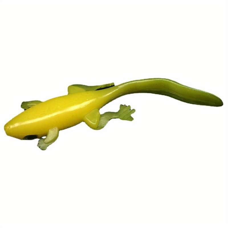 3pcs Bright Lizard-shaped Silicone Soft Baits Suitable for Freshwater and Saltwater Fishing