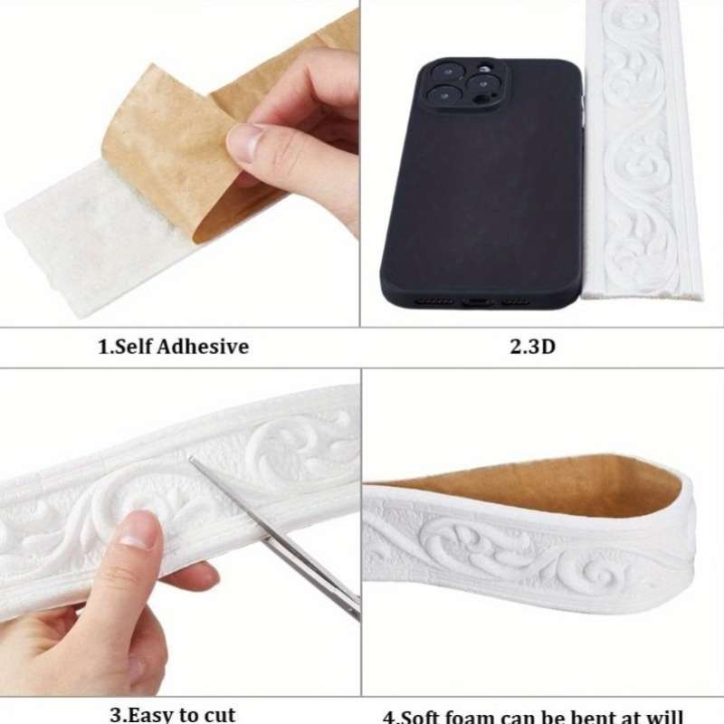 Skirting Board Snow White Quantity 3Rolls