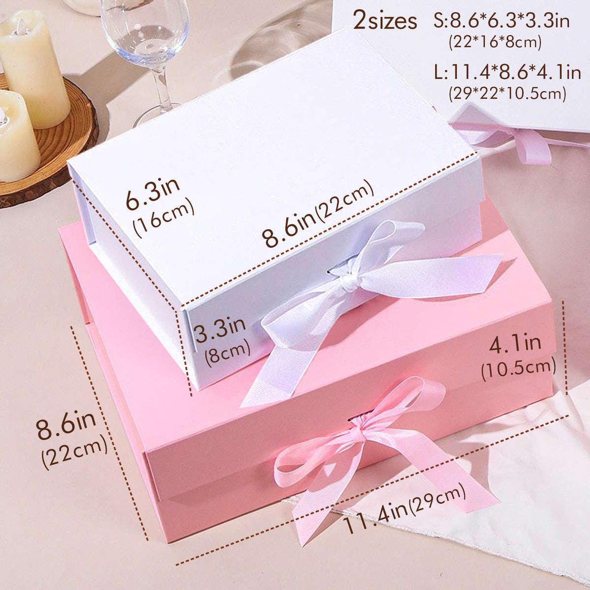 Christmas Gift Boxes Color White Gift Box Size Small