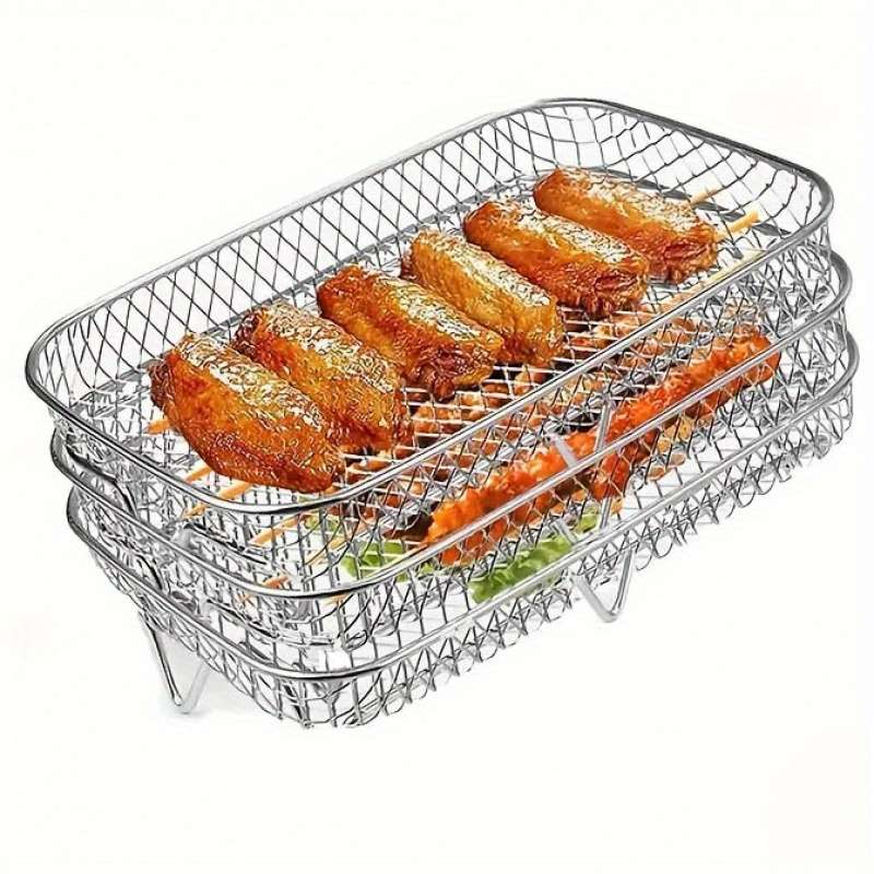 Grilling Net Items Rectangle 3Pcs