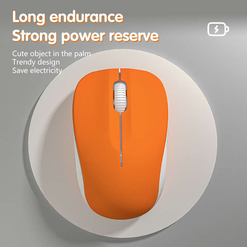 Mouse Color Gray Orange