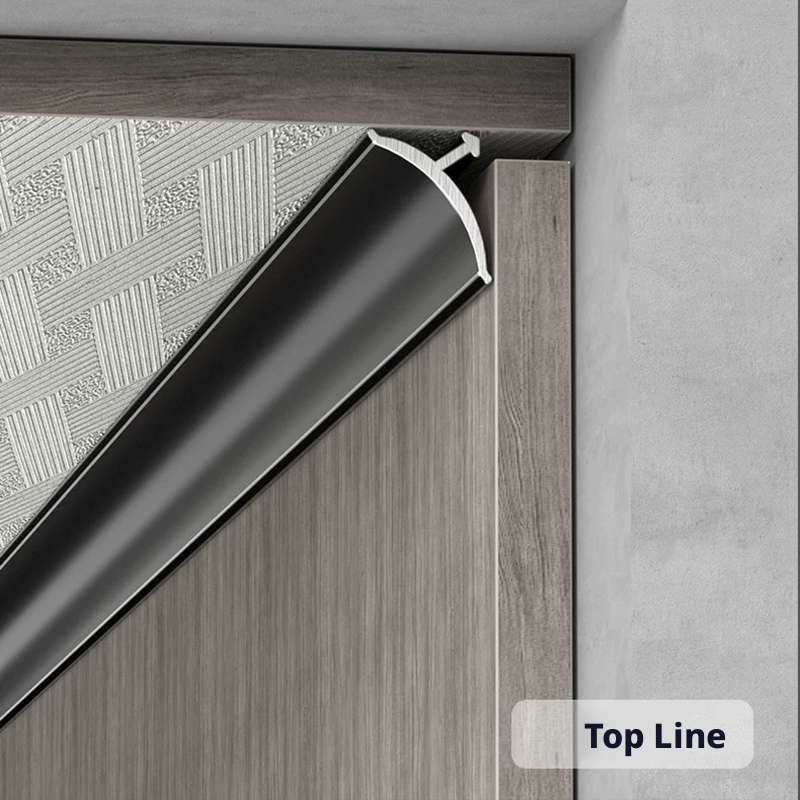 Skirting Board Gray 3Pcs