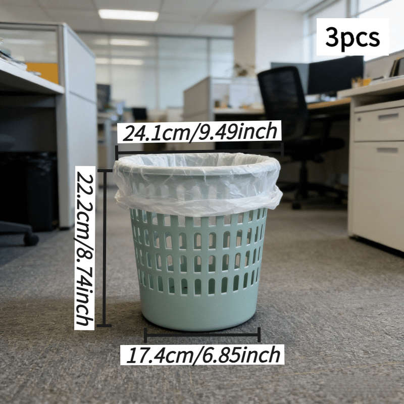 Garbage Can Color Apple Green Quantity3Pcs