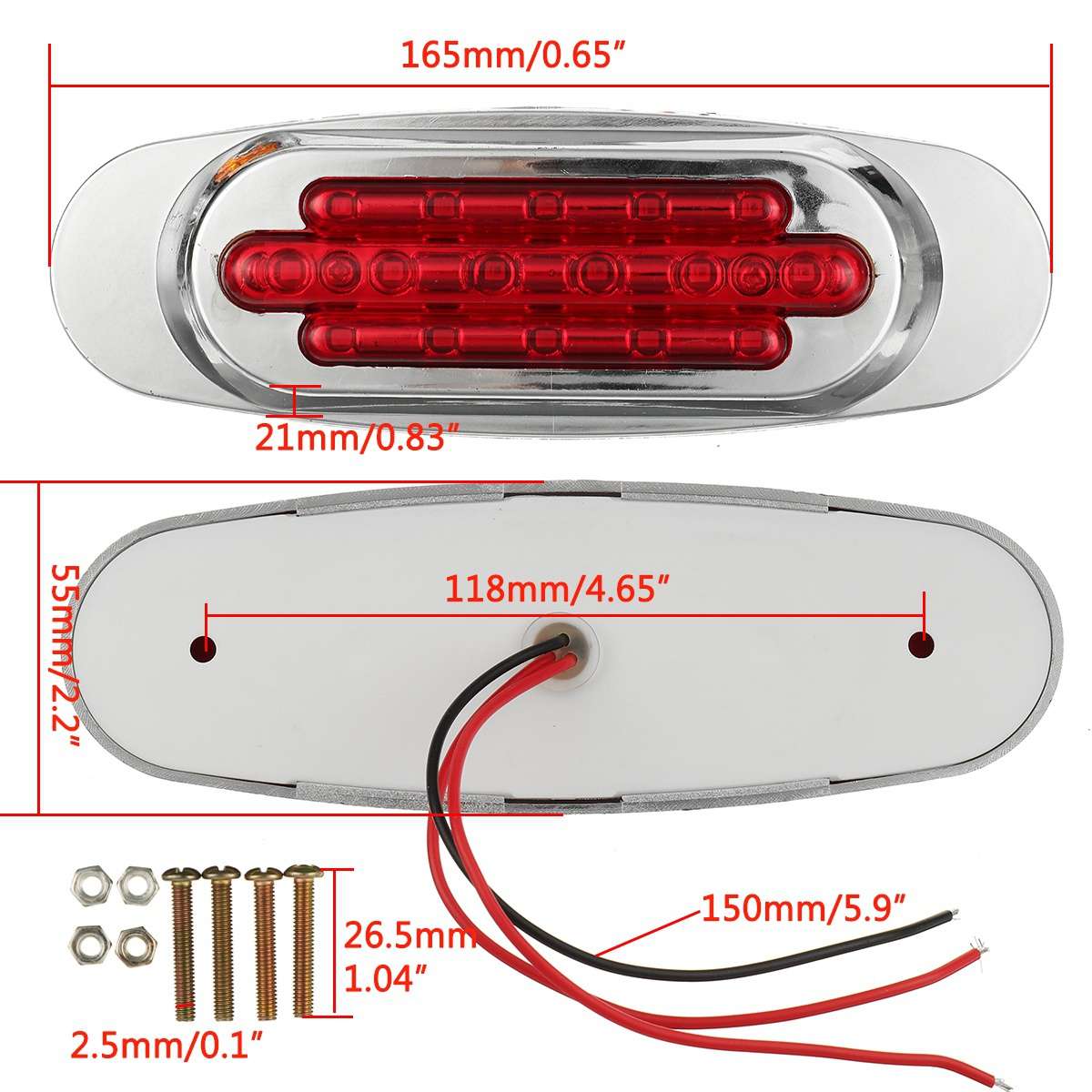 Car Lights Color White Quantity 2Pcs