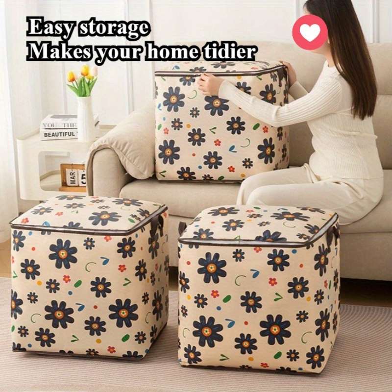 Storage Bag Style 2Pcs Flower