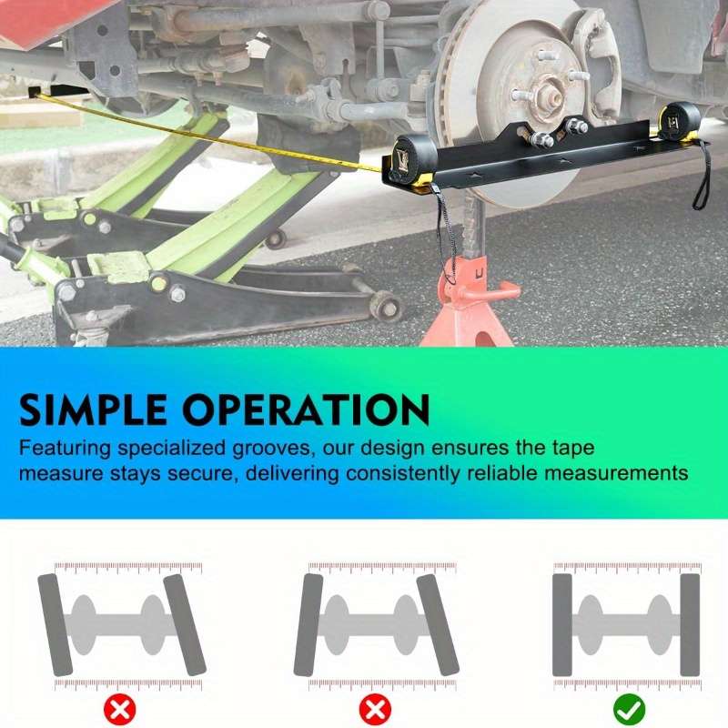 2-Piece High-Quality Iron Wheel Alignment Tool Board
