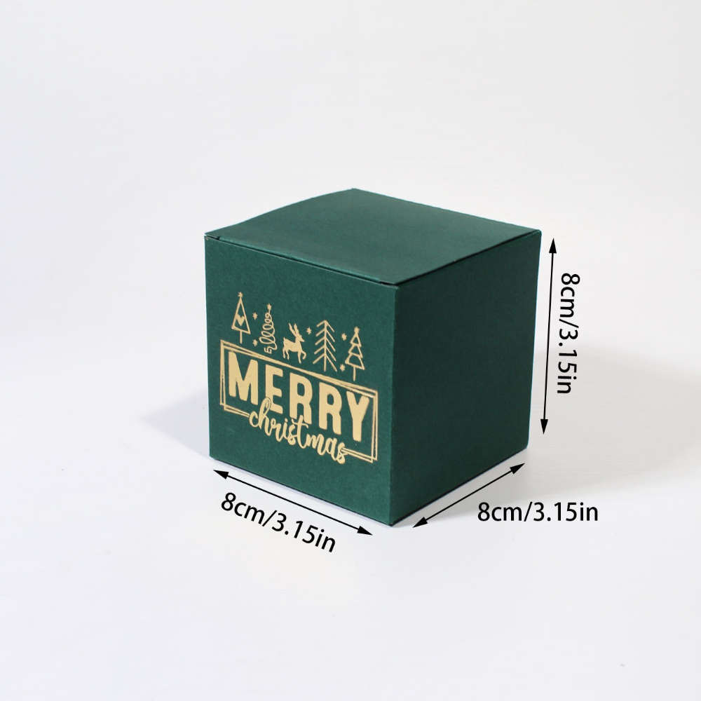 Christmas Gift Boxes Color Green Zfh Size Xtsmc-5Pcs