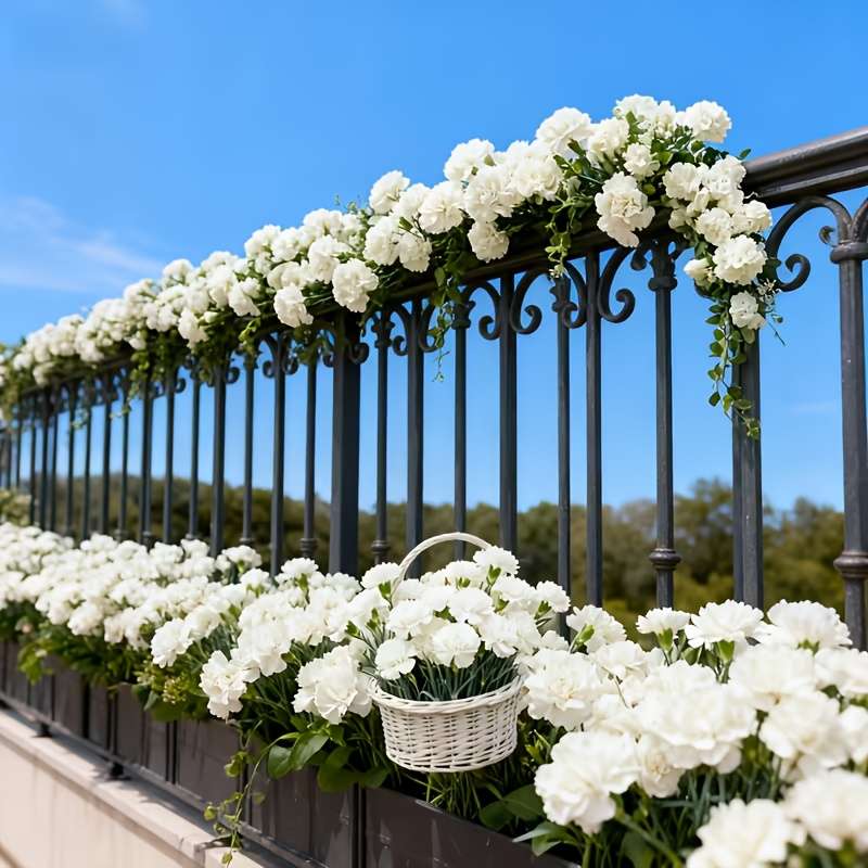 Wedding Supplies Style 26Pcs White Carnations Multiple Purchases Recommended