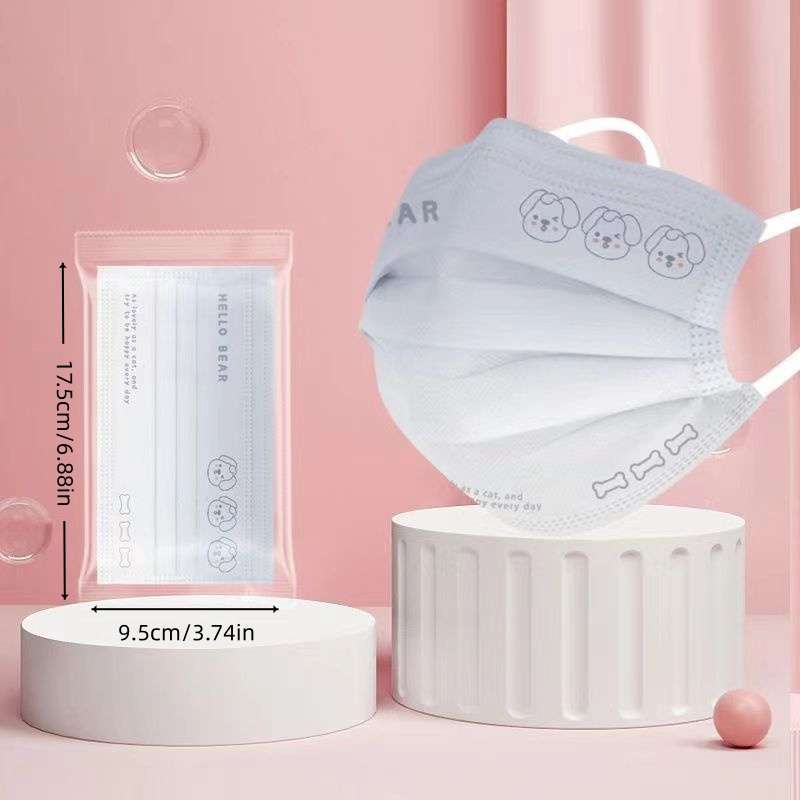 Face Masks Color Blue Bear