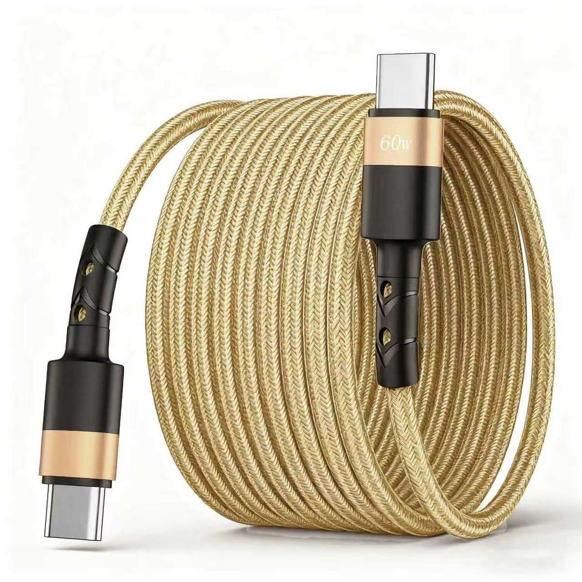 Charging Cable Color Golden Size100Cm 3.3Ft 39.3Inch