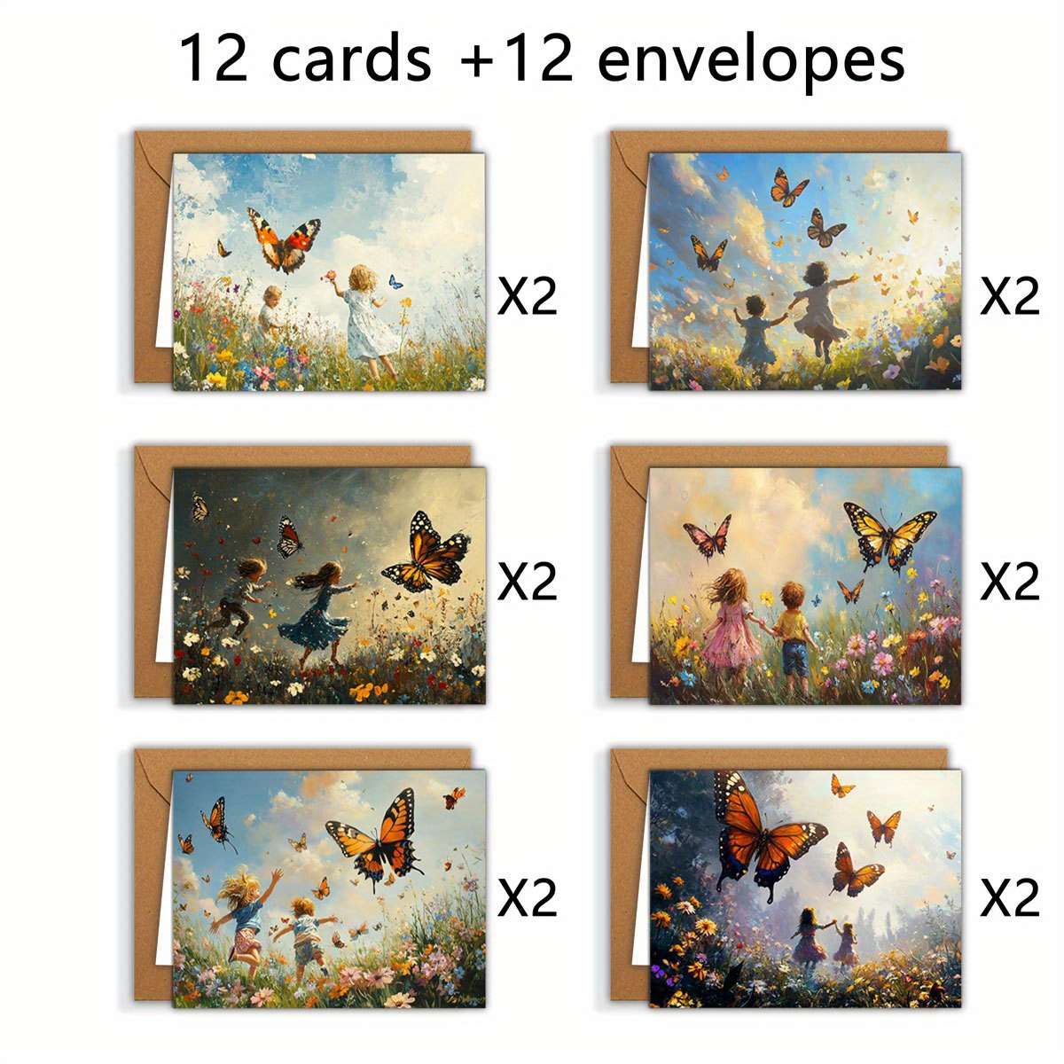 Greeting Cards Quantity 6Pcs