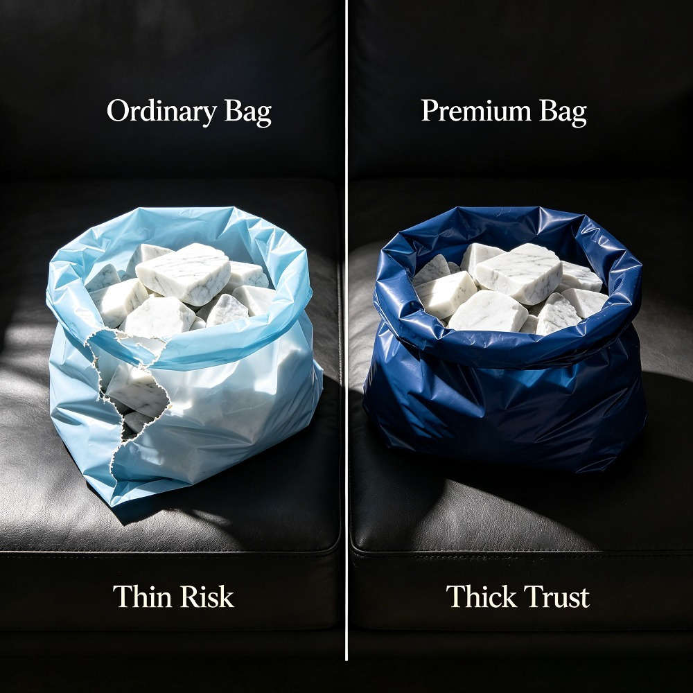 Trash Bagblue 5 Rolls100 Sheets