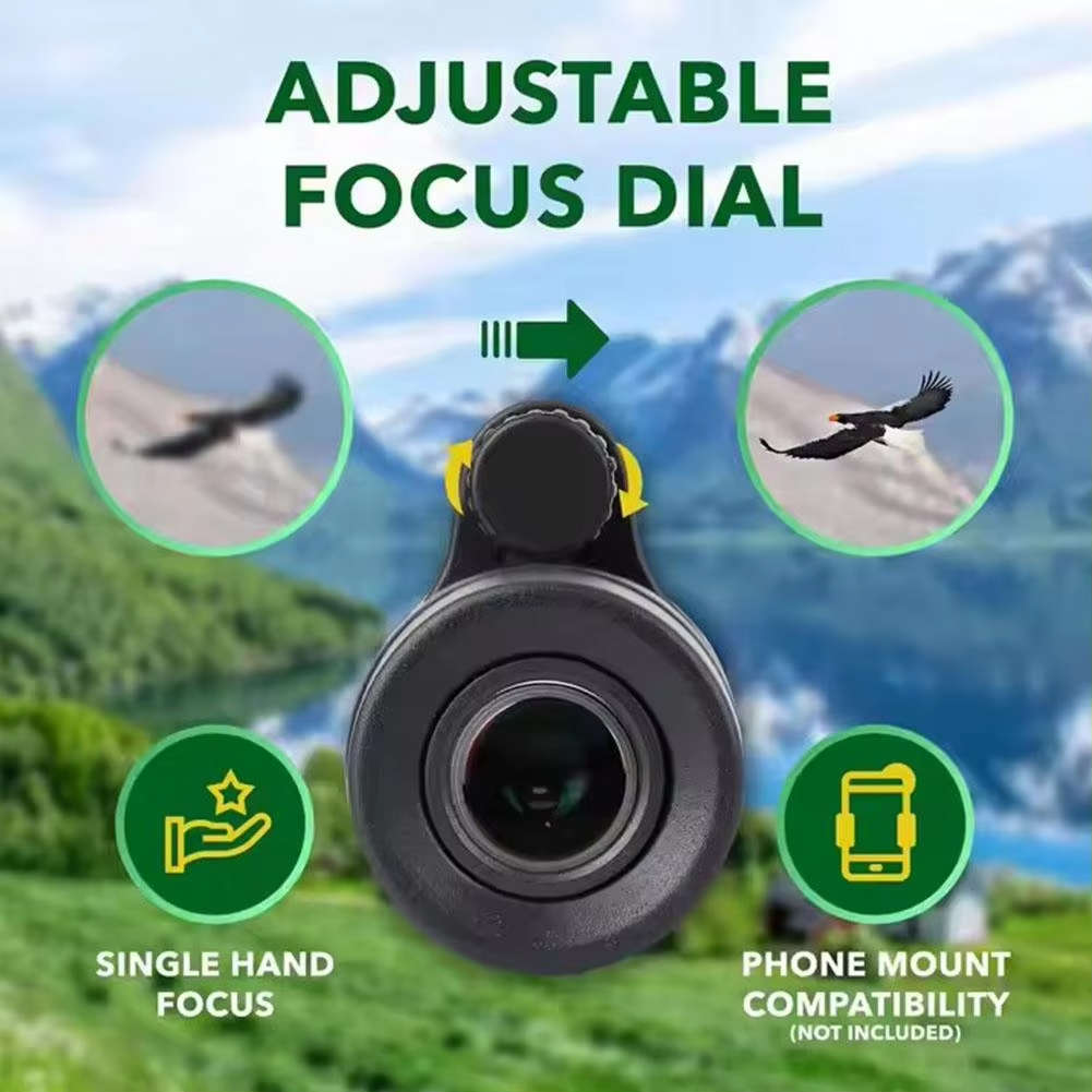 Professional Long Range High Definition Viewing Telescope Cost Bright Black Set