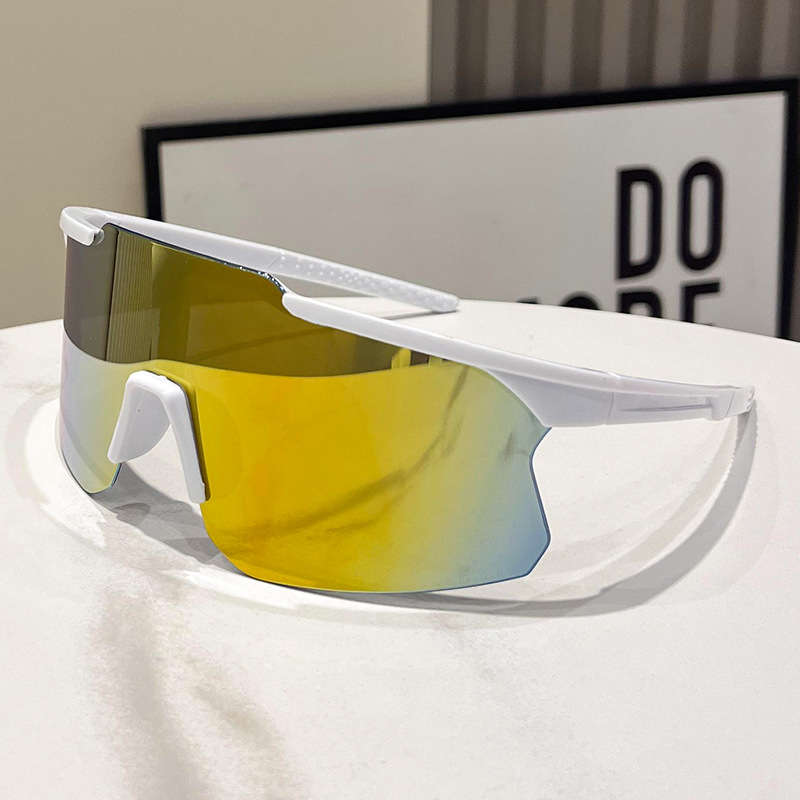 Cycling Glasses Color 2Pcs White Blue Mercury Black Silvery Mercury 2Pairs