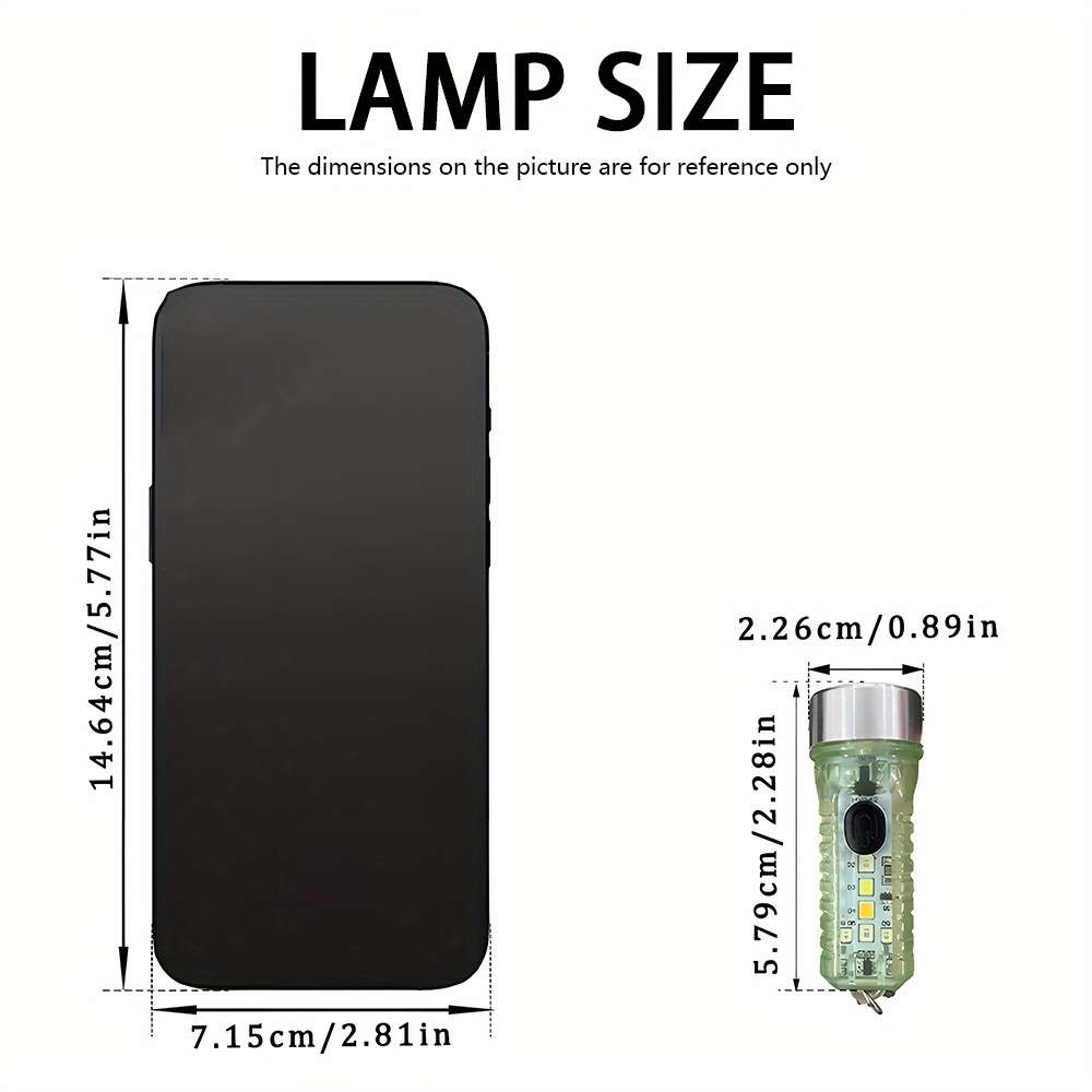 Premium 1Pc Macrocosm Mini Keychain Light Usb Rechargeable Professional