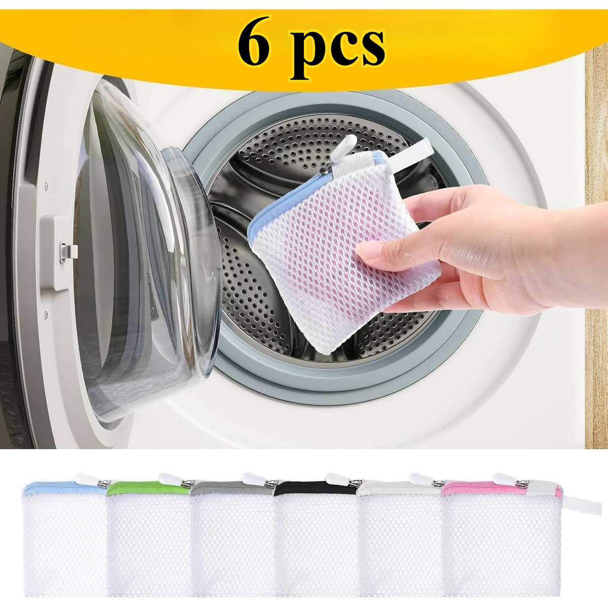 Laundry Bags Quantity 6Pcs