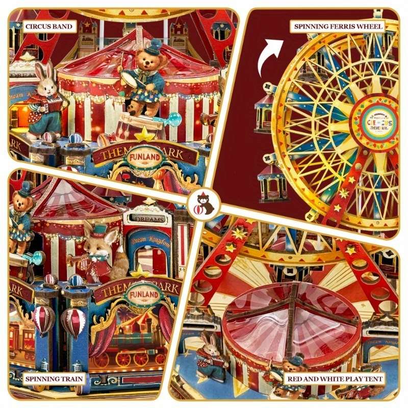 3D Building Model Puzzle Set