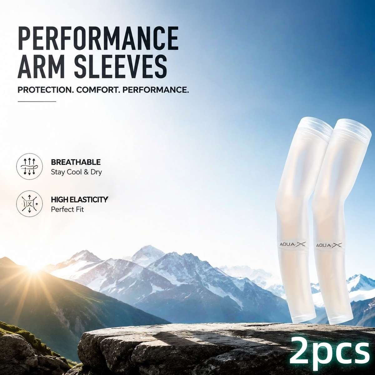 Sunscreen Sleeves Color Mix Colors Quantity 2Pcs