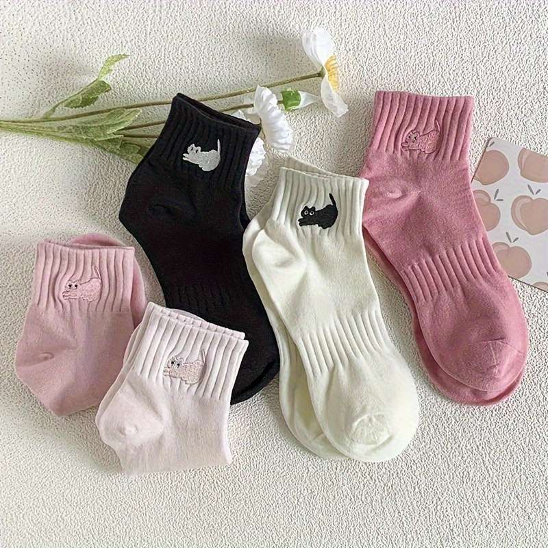 Women S Socks Color 5Pcs Mixed Color Size Onesize