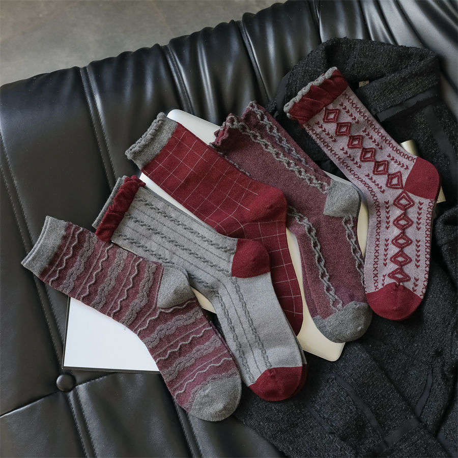 Women S Socks Color Mixed Color 5 Pairs Size Onesize