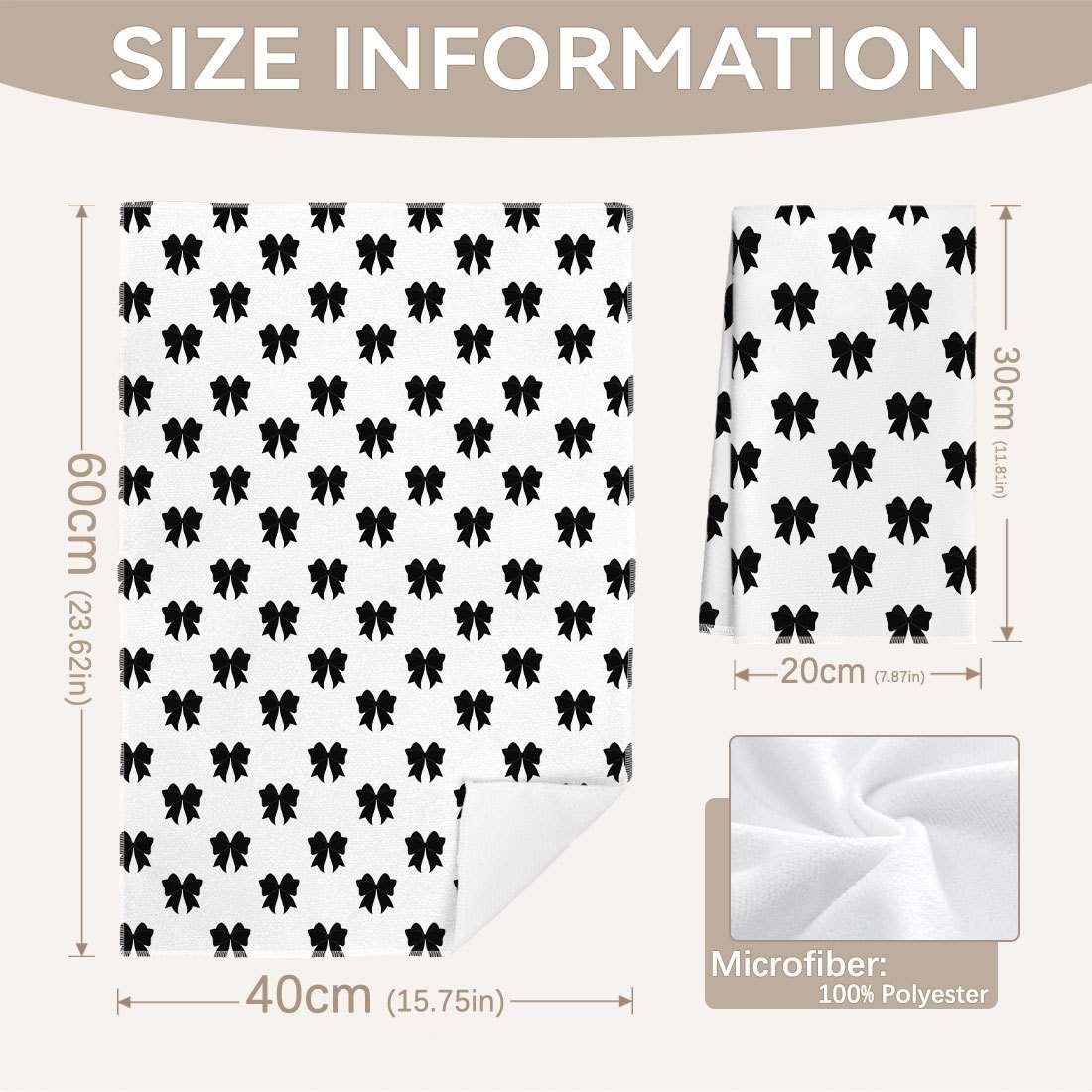 Rag Size 2Pcs 40*60Cm