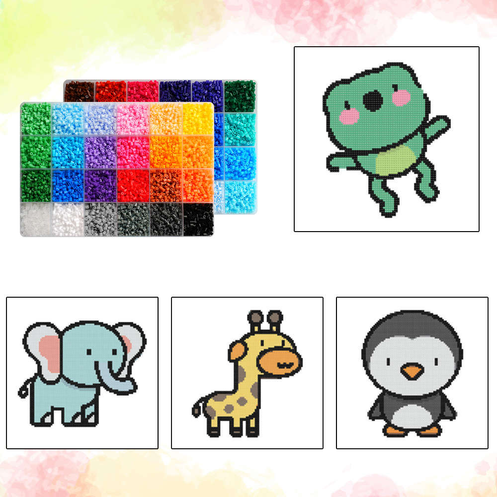 Perler Bead Set 48 Colors Box