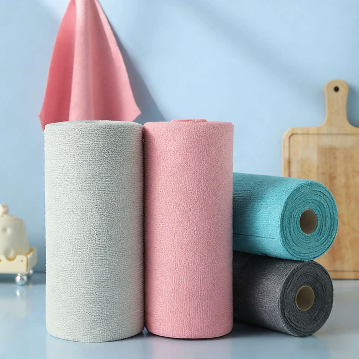Rag Color 1 Pink  1 Gray