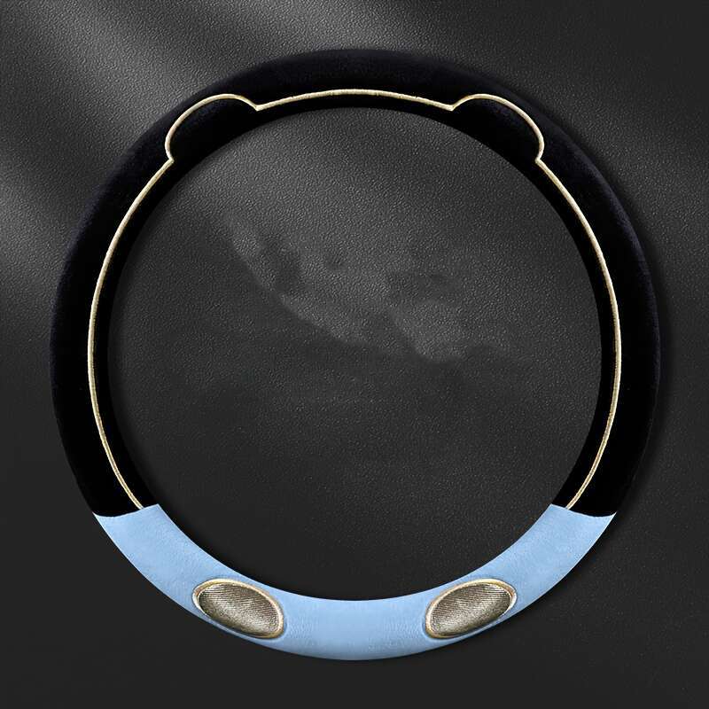 Car Steering Wheel Cover White Model Round