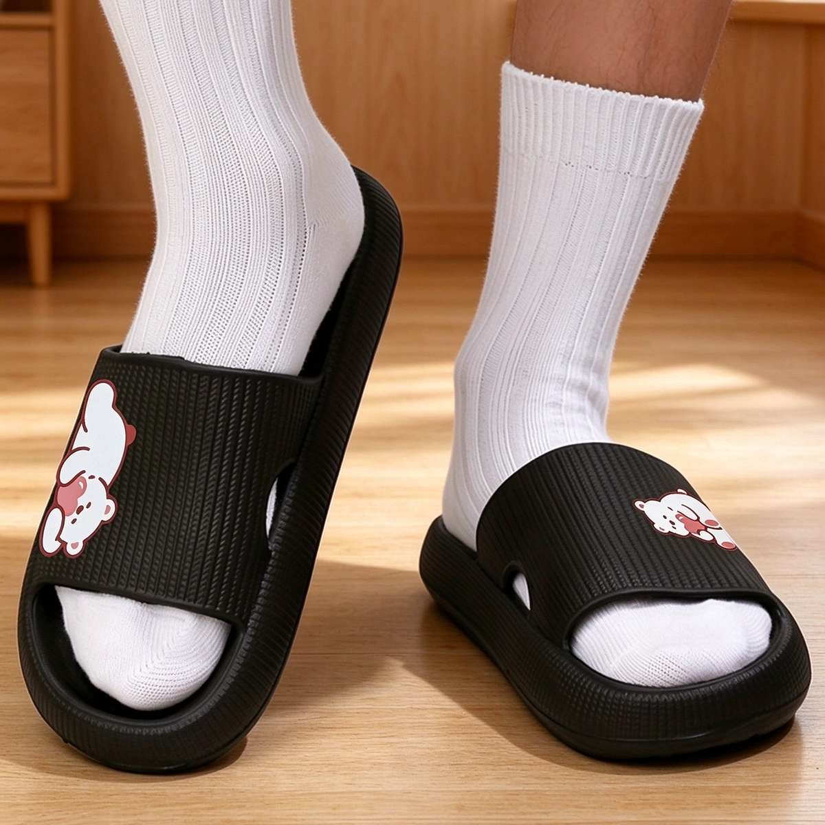 Sandals Color Black Size Uk 1.5 2