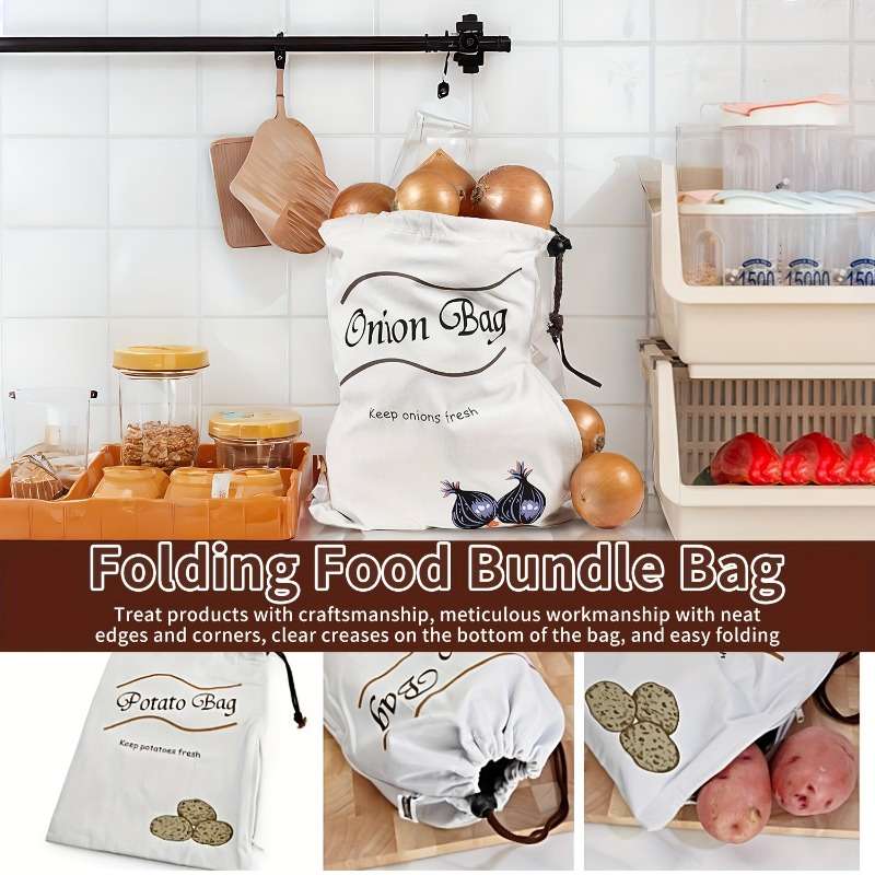 Food Storage Bags Color Onion Pattern