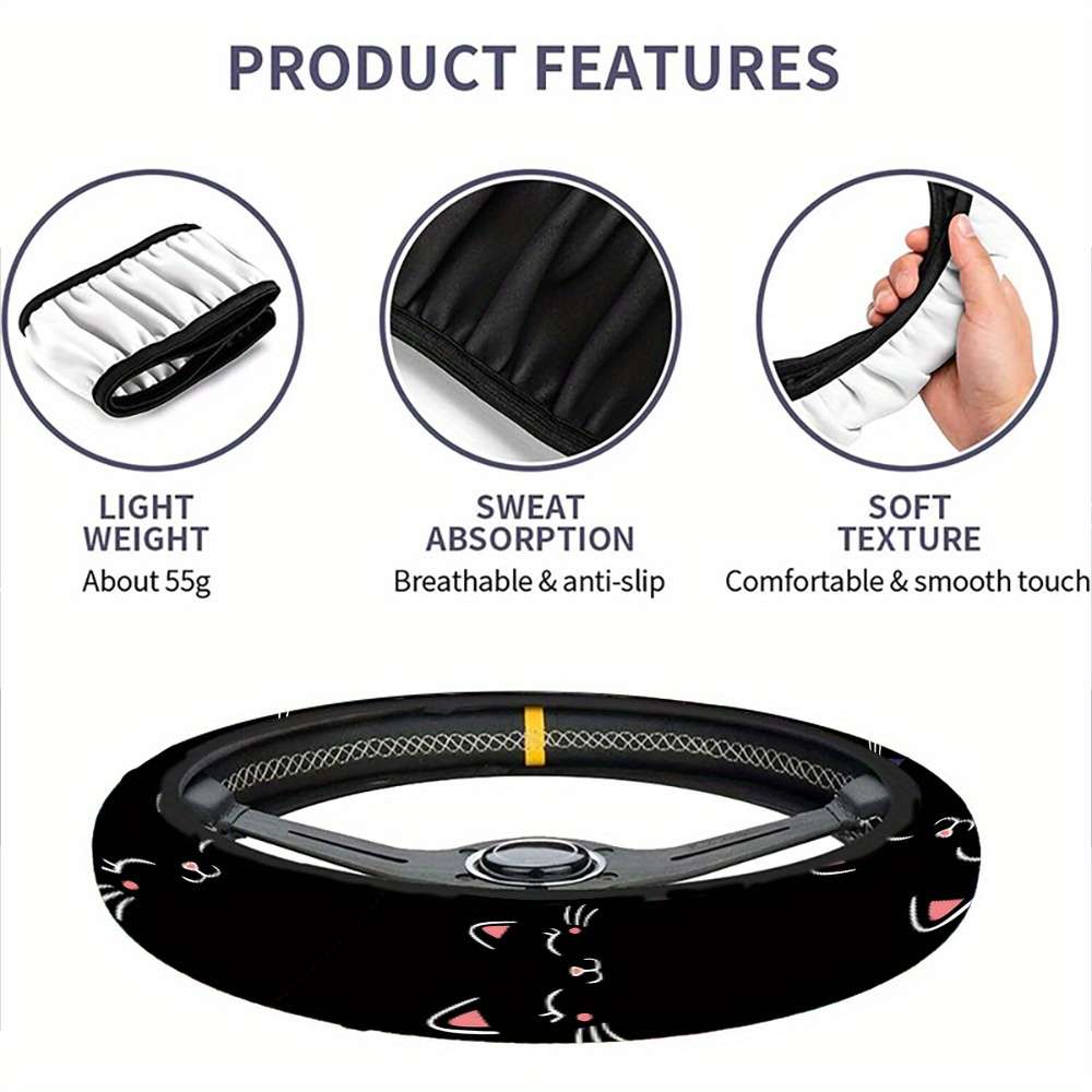 Car Steering Wheel Cover One Size