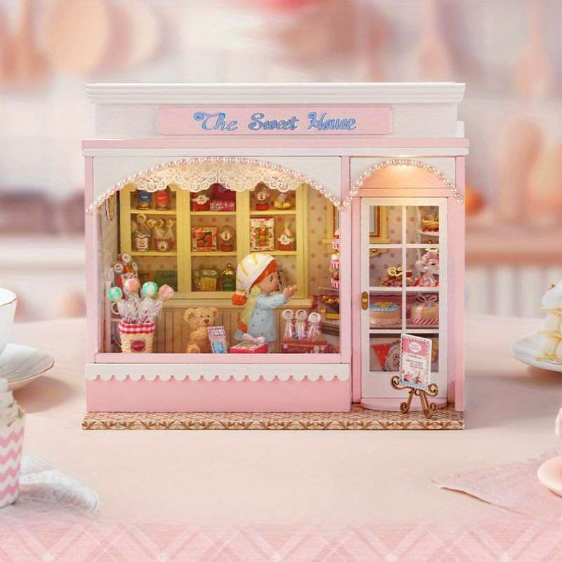 3D Building Model Puzzle Set Color Style1