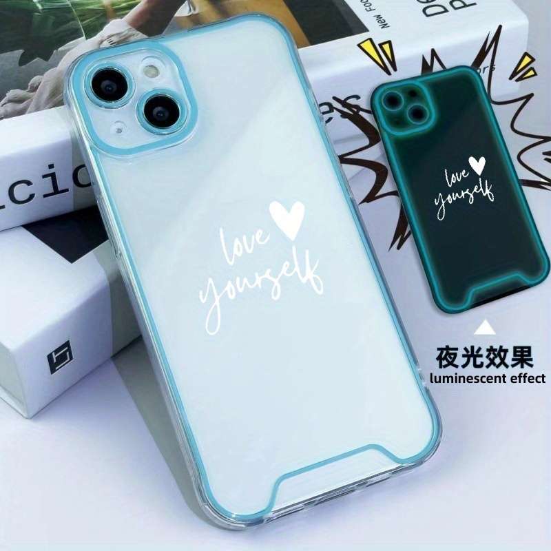 1Pc Yellow For iPhone 16 Plus Always Love Yourself Phone Case