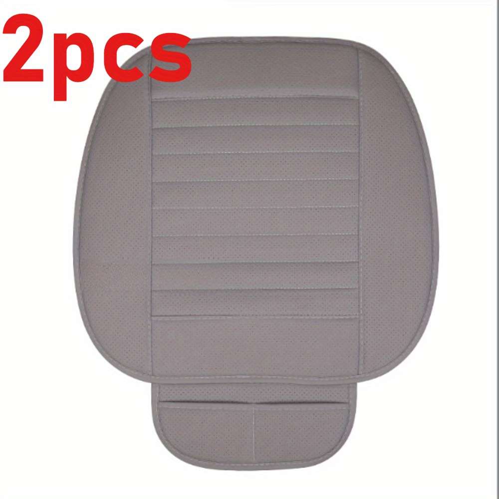 Car Seat Cushion Gray Front Square Mat 2Pcs