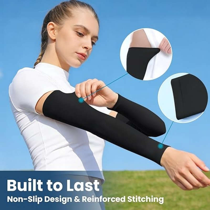 Sunscreen Sleeves Color 16 Pairs White Quantity 16 Pairs
