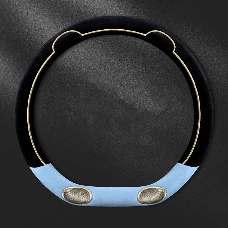 Car Steering Wheel Cover Blue Model D Type